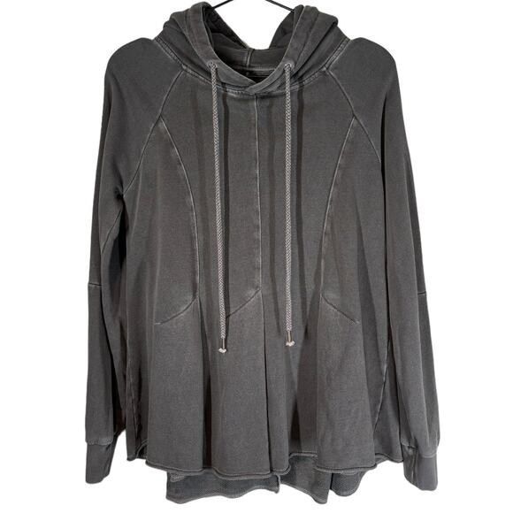 Anthropologie Pilcro Flynn Hoodie Charcoal Gray‎ Hooded Sweatshirt XS - Picture 5 of 11